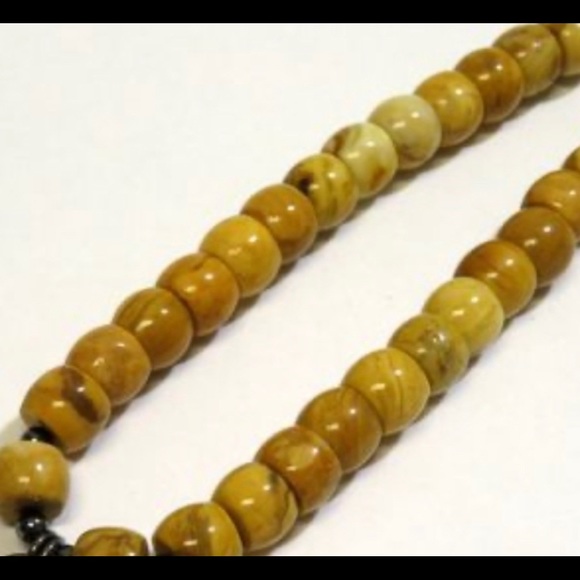 JASPER Red&Tan 925 Native Tribal Boho Necklace - Picture 3 of 8